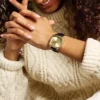 Nick Jonas x Fossil Machine Luxe Reloj de tres agujas con correa de piel de cocodrilo negra Nick Jonas x Fossil Machine Luxe Reloj de tres agujas con correa de piel de cocodrilo negra