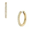 Pendientes de aro Ellis Pavé Glitz de latón dorado Pendientes de aro Ellis Pavé Glitz de latón dorado