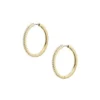 Pendientes de aro Ellis Pavé Glitz de latón dorado Pendientes de aro Ellis Pavé Glitz de latón dorado
