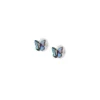 Pendientes de botón con alas de mariposa multicolor de abulón Sutton Pendientes de botón con alas de mariposa multicolor de abulón Sutton
