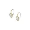 Pendientes largos clásicos de nácar en tono dorado y acero inoxidable de Merrit Pendientes largos clásicos de nácar en tono dorado y acero inoxidable de Merrit