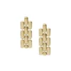 Pendientes largos de acero inoxidable dorado Arden Watch Links Pendientes largos de acero inoxidable dorado Arden Watch Links
