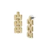 Pendientes largos de acero inoxidable dorado Arden Watch Links Pendientes largos de acero inoxidable dorado Arden Watch Links
