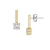 Pendientes largos Ellis Shaky Glitz de acero inoxidable dorado