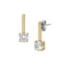 Pendientes largos Ellis Shaky Glitz de acero inoxidable dorado