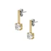 Pendientes largos Ellis Shaky Glitz de acero inoxidable dorado