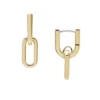 Pendientes largos Heritage D-Link de acero inoxidable dorado Pendientes largos Heritage D-Link de acero inoxidable dorado