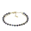 Pulsera apilada con cuentas de lapislázuli azul reconstituido Pulsera apilada con cuentas de lapislázuli azul reconstituido