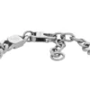 Pulsera de acero inoxidable con cadena de textura lineal Harlow