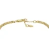 Pulsera de cadena tipo tenis Ellis Pavé Glitz de latón dorado