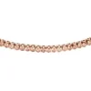 Pulsera de cadena tipo tenis Ellis Pavé Glitz en latón dorado rosa