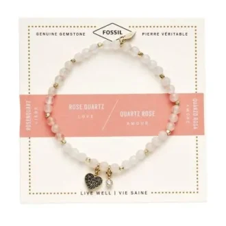 Pulsera de cuarzo rosa