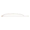 Pulsera de cuentas con cadena de cuarzo rosa apiladas Pulsera de cuentas con cadena de cuarzo rosa apiladas