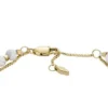 Pulsera de cuentas con cadena de howlita apiladas