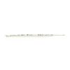 Pulsera de cuentas con cadena de howlita apiladas