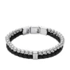 Pulsera de cuero negro con cuentas Townsman Pulsera de cuero negro con cuentas Townsman