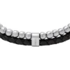 Pulsera de cuero negro con cuentas Townsman Pulsera de cuero negro con cuentas Townsman