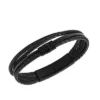 Pulsera de cuero negro de varias vueltas Townsman Pulsera de cuero negro de varias vueltas Townsman