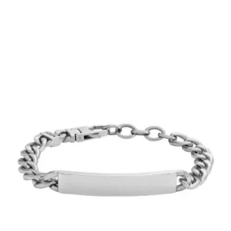 Pulsera de identificación Ellis de acero inoxidable