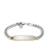 Pulsera de identificación Ellis de acero inoxidable en dos tonos Pulsera de identificación Ellis de acero inoxidable en dos tonos