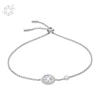 Pulsera de plata de ley con nácar