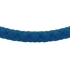 Pulsera de silicona azul marino con textura moleteada a máquina