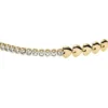Pulsera de tenis con eslabones en forma de corazón de latón dorado Sutton Love-All Pulsera de tenis con eslabones en forma de corazón de latón dorado Sutton Love-All
