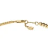 Pulsera de tenis con eslabones en forma de corazón de latón dorado Sutton Love-All Pulsera de tenis con eslabones en forma de corazón de latón dorado Sutton Love-All