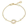 Pulsera Ellis de latón dorado con formas mixtas Pulsera Ellis de latón dorado con formas mixtas