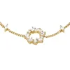 Pulsera Ellis de latón dorado con formas mixtas Pulsera Ellis de latón dorado con formas mixtas