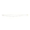 Pulsera Ellis Shaky Glitz de acero inoxidable dorado con múltiples hilos