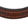 Pulsera Everett con correa de cuero marrón con pespuntes