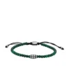 Pulsera Everett con cuentas de malaquita reconstituida Pulsera Everett con cuentas de malaquita reconstituida