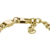 Pulsera Harlow con cadena de textura lineal en acero inoxidable dorado Pulsera Harlow con cadena de textura lineal en acero inoxidable dorado