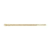 Pulsera Harlow con cadena de textura lineal en acero inoxidable dorado Pulsera Harlow con cadena de textura lineal en acero inoxidable dorado