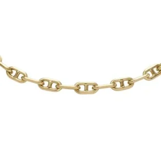 Pulsera Heritage Crest con cadena de latón dorado y nácar