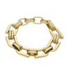 Pulsera Heritage D-Link de acero inoxidable dorado Pulsera Heritage D-Link de acero inoxidable dorado