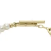 Pulsera Heritage Pearl D-Link de acero inoxidable dorado