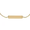 Pulsera identificativa Sadie de acero inoxidable dorado