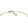 Pulsera identificativa Sadie de acero inoxidable dorado