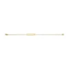 Pulsera identificativa Sadie de acero inoxidable dorado