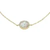 Pulsera Merrit Classic de acero inoxidable dorado con nácar