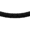 Pulsera Station de silicona negra con textura moleteada a máquina