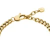 Pulsera Sutton con corazón de acero inoxidable dorado Pulsera Sutton con corazón de acero inoxidable dorado