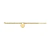 Pulsera Sutton con corazón de acero inoxidable dorado Pulsera Sutton con corazón de acero inoxidable dorado