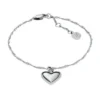 Pulsera Sutton Legacy Heart de acero inoxidable con cadena giratoria