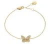 Pulsera Sutton Pavé Butterfly de acero inoxidable dorado