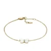 Pulsera Sutton Radiant Wings con cadena y mariposa de nácar blanco