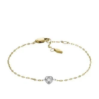 Pulsera Sutton Tokens Of Affection con cadena de acero inoxidable en dos tonos Pulsera Sutton Tokens Of Affection con cadena de acero inoxidable en dos tonos