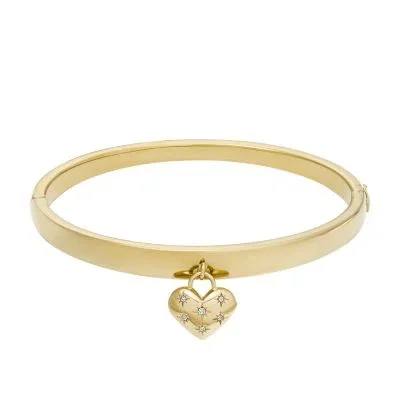 Pulsera tipo esclava con corazón de acero inoxidable dorado Sadie All My Love Pulsera tipo esclava con corazón de acero inoxidable dorado Sadie All My Love